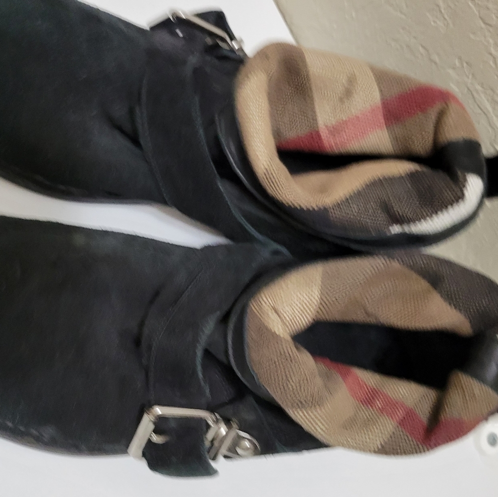 Ankle suede Burberry boots - Picture 4 of 5
